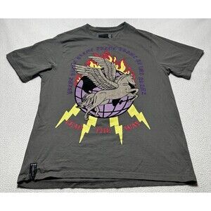 Preme Shirt Mens 2XL XXL Cotton Short Sleeve Bedazzled Unicorn Lead The Way